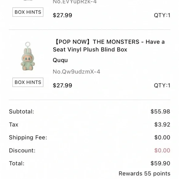 Labubu Have a Seat Plush QuQu Pop Mart Sealed in Box with receipt From USA - Picture 2 of 9